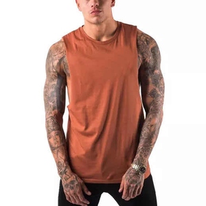 เสื้อกล้ามออกกำลังกายเล่นยิมสำหรับผู้ชายเสื้อสายสตริงเกอร์แบบลำลองสไตล์ระบายอากาศได้ดีติดโลโก้ได้ตามต้องการ - Product Image 2