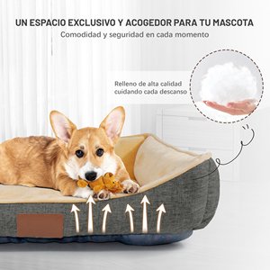 Cuccia per Cani Meccanica Lavabile Riscaldante Portatile Confortevole con Rivestimento in Morbido Pile Antiscivolo Traspirante in Fibra di Poliestere Polare - Product Image 5