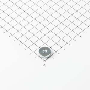 Gripper piatto in neodimio Ø16x4,5mm con filettatura interna - Product Image 1