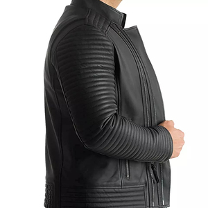 Chaqueta de cuero de gamuza hecha a medida para hombre con diseño de logotipo personalizado ideal para otoño Streetwear y trajes en capas OEM - Product Image 6
