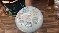 Happy Drum 12 pulgadas lengua mano Pan mano tambor instrumentos para educación Musical meditación Yoga regalo para lengua música educación