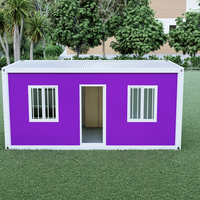 2025 Une Chambre Mini Préfabriqué 20 Pieds Bureau Moderne Modulaire Capsule Pack Plat Conteneur Maison avec Salle de Bains et Cuisine
