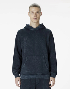 Nouveauté : Sweat-shirts pour hommes en coton mélangé, style délavé, logo personnalisable, basiques d'hiver, derniers modèles - Product Image 3
