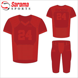 Uniformes de football américain personnalisés professionnels pour équipes, manches courtes, imprimés, respirants, grandes tailles, vente en gros - Product Image 2