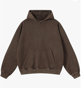 Nueva Llegada, Sudadera con Capucha Extra Grande al por Mayor, Sudadera Unisex con Lavado Ácido, Sudadera Vintage con Bolsillo, Bangladesh - Product Image 4