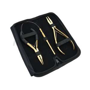 Juego de Herramientas para Extensiones de Cabello con Micro Anillos, Alicates para Crimpar de 5 Pulgadas, Alicates Planos para Crimpar de 7 Pulgadas, Aguja de Bucle, Accesorios para Extensiones de Cabello - Product Image 6