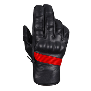 Guantes de moto de cuero genuino de calidad superior para hombre, acolchado de Gel, protección de la palma de los nudillos, diseño liso para viajes en bicicleta - Product Image 2