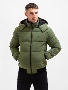 Blouson d'hiver à capuche avec logo personnalisé pour hommes Léger, respirant, coupe-vent, chaud, matelassé, Sports de plein air, entraînement décontracté - Product Image 5