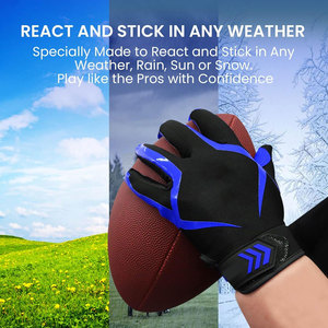 Gants de football avec logo personnalisé Meilleur prix Grip Palm Nom personnalisé Conception d'équipe Gants de haute qualité de fabrication américaine OEM Formation - Product Image 4