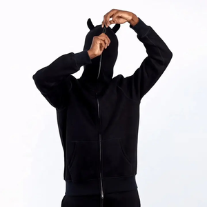Nouvel Arrivage – Sweat à Capuche Zippé 3D pour Homme avec Poches, en Polaire Personnalisée, Coton Lourd 100%, Séchage Rapide et Respirant - Product Image 1