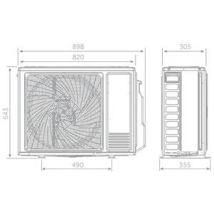 Climatiseur split Haier Expert Black 9000+12000 Btu Inverter R32 A++ 5U90S2SS5FA - Product Image 1