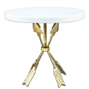 Fancy Luxuries Gold Plated New Look <b>Cake</b> <b>Stand</b> Server with <b>Marble</b> Top Premium Luxury Vintage Style Best Cheap Price <b>Cake</b> Server - Product Image 1