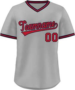 เสื้อเบสบอลมีกระดุมเสื้อโพลีเอสเตอร์ Raglan 100% ออกแบบได้ตามที่ต้องการ - Product Image 1