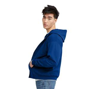 PROCLUB Conjunto de Sudadera con capucha de peso pesado de diseño personalizado para hombres Fleece con cremallera completa con sudaderas con estampado original - Product Image 3