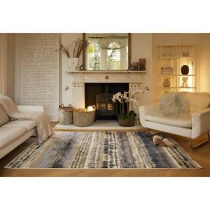Batik Multicolour Abstract Living Room <b>Rug</b> Plush Polyester Machine Made Hallway Carpet - Product Image 5