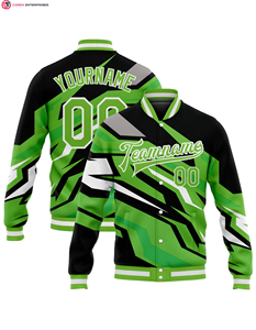 Blouson universitaire en coton personnalisable pour la vente en gros, modèle 2025, grande taille, col montant, broderie frontale, haute qualité - Product Image 5