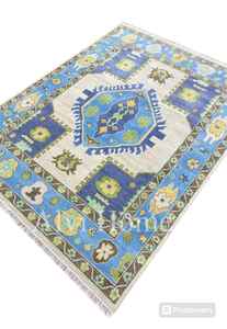 Alfombras de lana de seda hechas a mano de lujo modernas suaves anudadas a mano tamaño personalizable 5x8 a 12x14 para oficina en casa y hoteles color vibrante - Product Image 6