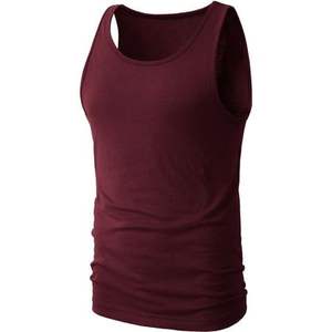 Camiseta sin mangas informal para hombre Nueva adición Algodón elástico básico Ajuste Venta al por mayor Venta caliente - Product Image 4