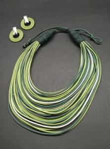 Nouveau publié femmes à la mode forme ronde résine pendentif collier mode résine fleur boucles d'oreilles collier ensemble de bijoux pour les femmes - Product Image 5