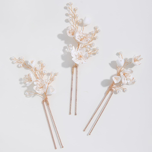 Accesorios <span class=keywords><strong>para</strong></span> el cabello de comunión <span class=keywords><strong>para</strong></span> niña, joyería de flores, tocado de cristal de perlas, conjunto de pasadores <span class=keywords><strong>para</strong></span> el pelo <span class=keywords><strong>para</strong></span> Boda nupcial 2025 - Product Image 2