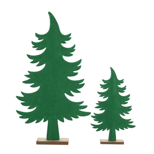 Árbol de madera tallado adornos en forma de árbol de Navidad, decoraciones de escritorio, decoraciones navideñas para el hogar y la Oficina - Product Image 2