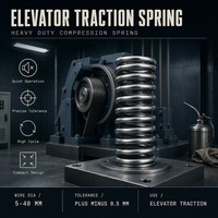 Ressort de traction et de compression pour ascenseur