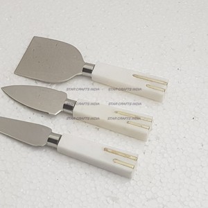 Hot Selling 2024 Christmas Weddings Parties Event Customized <b>Tools</b> Marble Handle With Gold Touch - Product Image 3