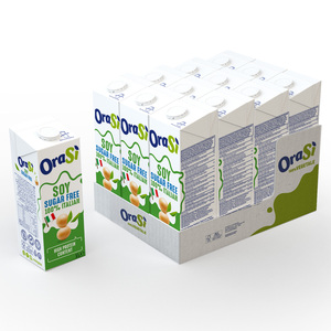 OraSi Plant Based Soy drink Sugar Free 100% Italian High <b>Protein</b> for Distributor Healthy Drink content 1 liter 12 units - Product Image 2