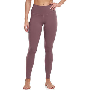 Wholesale Men's Seamless Gym Workout <b>Leggings</b> Custom Logo Yoga Pants High Waist Solid Print Pattern <b>Ankle</b> <b>Length</b> Elastic Waist - Product Image 5