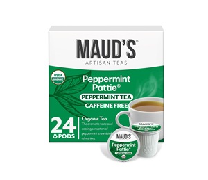 Maud's Organic Peppermint <b>Tea</b> Pods, 24 ct, Single Serve Pods - Product Image 1