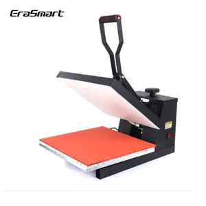 Erasmart mesin pres Manual panas, Cetak kaus datar Transfer panas 38*38cm