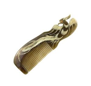 Peigne en corne de buffle avec sculpture et gravure 3D pour les soins des cheveux et une qualité supérieure élégante - Product Image 3
