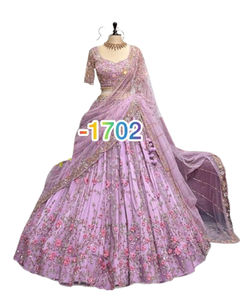 Tenue de mariage pour femmes de style indien pakistanais Lehenga Choli Dupatta Blouse Broderie Travail Conçu Traditionnel Indien - Product Image 1