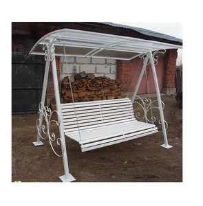 Premium Iron <b>Swing</b> With Rustic Handmade Craftsmanship For <b>Outdoor</b> Patio Balcony Relaxation And Garden Home Decoration - Product Image 3