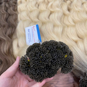 Extensiones de cabello con punta en U de queratina de materia prima virgen vietnamita Cinta preunida de estilo ondulado natural Paquetes de cabello al mejor precio - Product Image 6