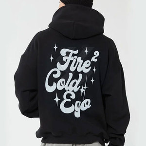 Streetwear Offre Spéciale Basics Puff Impression Hoodies Fabriqué En Tissu Doux De Haute Qualité Puff Impression Hoodies - Product Image 3