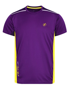 Camiseta informal unisex de talla XL para gimnasio, camiseta de poliéster Spandex de alta calidad, de secado rápido, ligera, sólida, para yoga, manga corta - Product Image 1