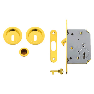 Kit de Cerradura de Puerta con Acabado Cromado Satinado, Código 3005594 - Product Image 1