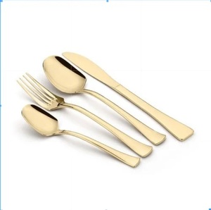 El mejor diseño de juego de cubiertos con acabado dorado de latón para utensilios de cocina para servir alimentos, cubiertos para comer, cuchara a buen precio. - Product Image 6