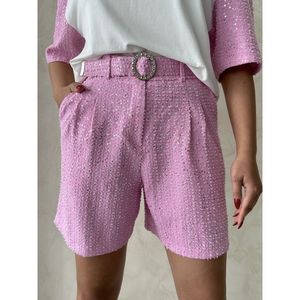 Shorts en jean à paillettes pour femmes - Product Image 3
