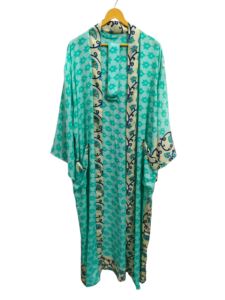Luxury High demanded Bathrobe <b>Silk</b> Sari <b>Kimono</b> Vintage Sari Robe Soft Beach Party Gown Indian Handmade <b>Silk</b> <b>Kimono</b> for sale - Product Image 6