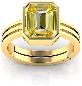 Bague d'émeraude naturelle réglable panchdhatu Bague de Panna naturelle certifiée originale - Product Image 3