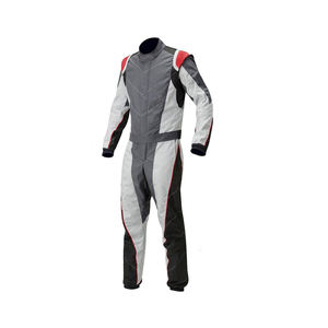 Combinaison de course sportive personnalisable et confortable pour moto, en tissu Cardura respirant, cuir, unisexe, toutes saisons, course de karting personnalisée - Product Image 1