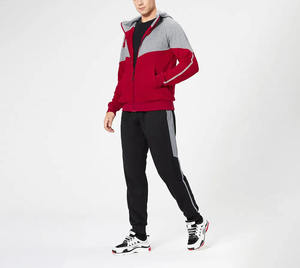 Wholesale Prices New Design Fashionable Men Tracksuits Plain 100% Cotton Breathable Slim Fit Sportswear Tracksuits - Product Image 2