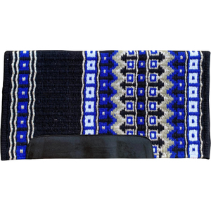 Western Show Horse Saddle Blanket Diseño de Nueva Zelanda Manta de sillín de lana hecha a mano Top Wool Saddle Pad Size - Product Image 1