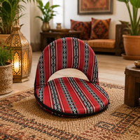 Arabe Sadu Chaise de Sol Pliante Intérieur/Extérieur Multi-Angle Réglable Saudi Stadium Audience Floor Chair avec Sangle Unique