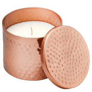 Portavelas estañado de diseño martillado con acabado dorado de primera calidad para decoración del hogar para hacer velas, ollas de cera y tarros votivos - Product Image 4