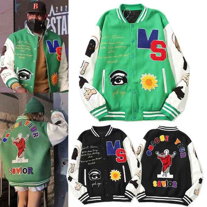 Vintage White Custom Plain Chenille Jacket Embroidery 100% All Wool ...