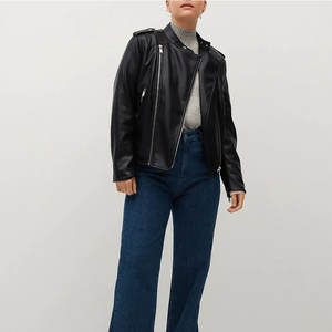 Veste en cuir d'agneau pour femmes en gros, prix d'usine, couleur personnalisée, qualité supérieure, imperméable, coupe-vent, écologique, service OEM - Product Image 1