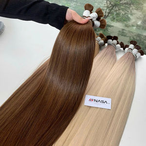 ต่อผมสีน้ำตาลแบบเป็นมัด  แบบซุปเปอร์ดับเบิ้ลดรอน  ผมเวอร์จินแท้ 100% ผมเวียดนาม จัดส่งทั่วโลก ราคาโรงงาน - Product Image 1